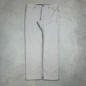 Western Rise Evolution Pants Mens Size 36x33 Light Gray Stretch